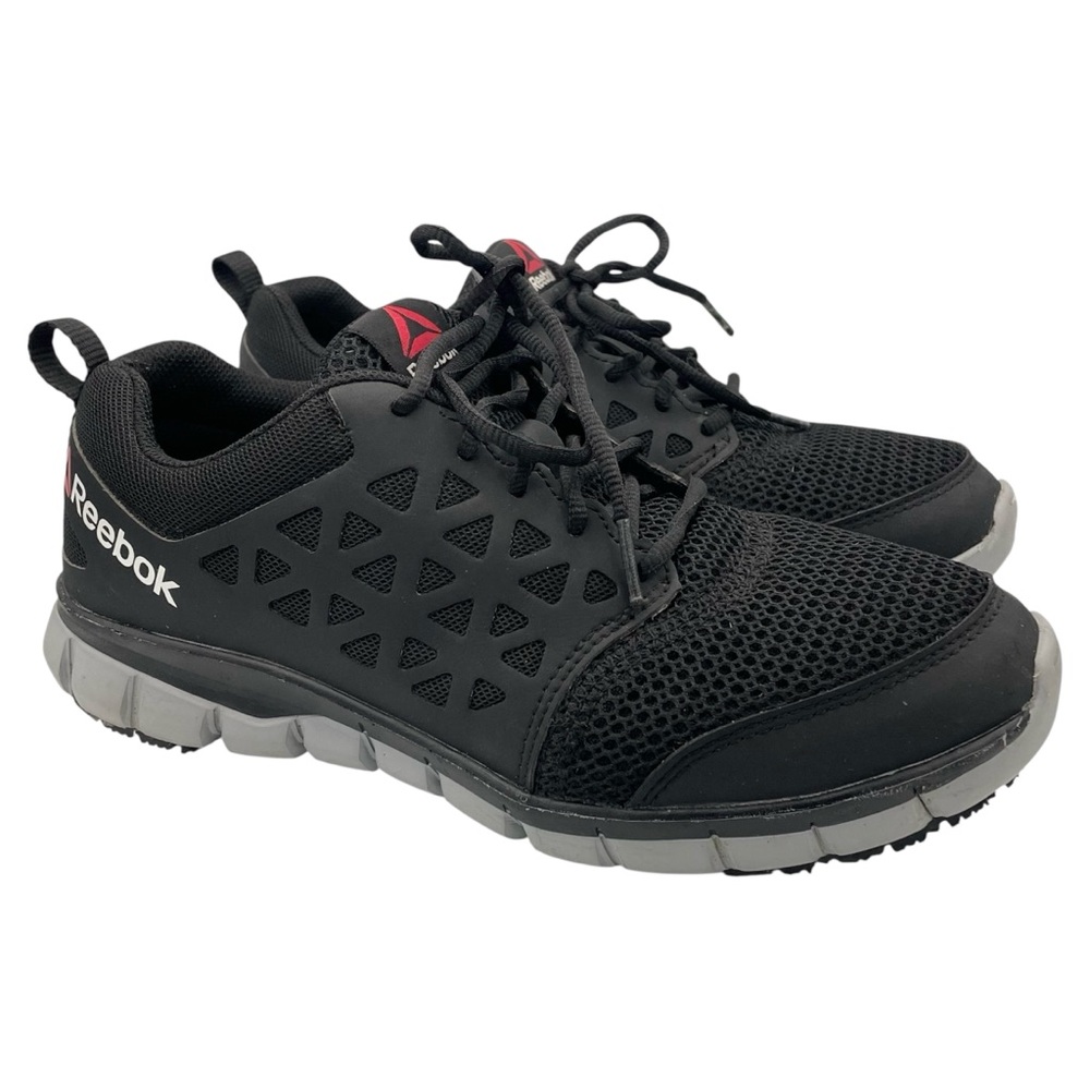 Reebok black subtitle cushion work athletic work shoes women’s Size 10 Wide